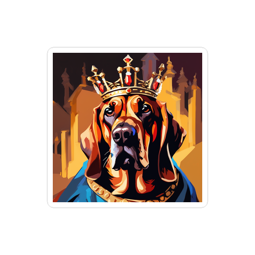 PugMug Custom Bloodhound Sticker