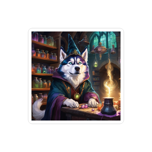 PugMug Custom Siberian Husky Sticker