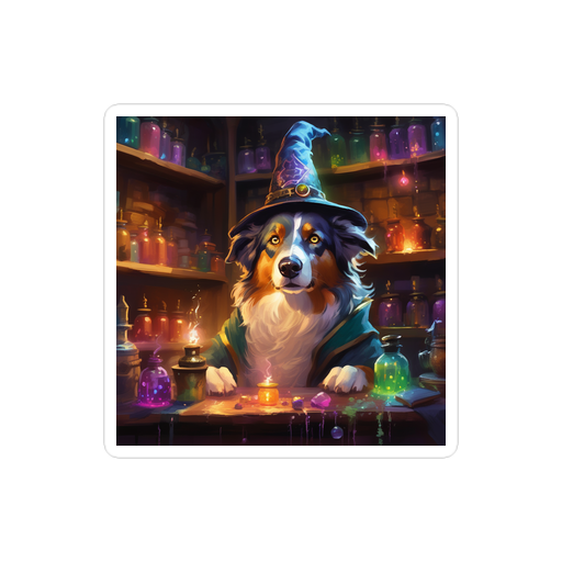 PugMug Custom Australian Shepherd Dog Sticker