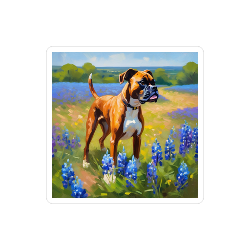 PugMug Custom Boxer Dog Sticker