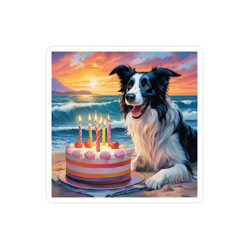 PugMug Custom Border Collie Sticker