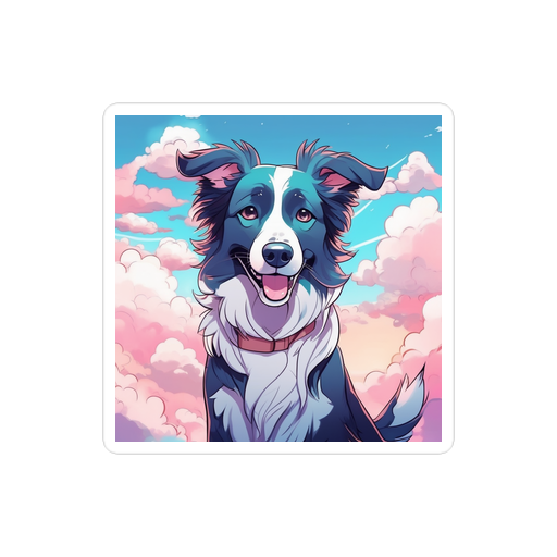 PugMug Custom Border Collie Sticker