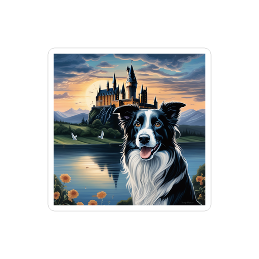 PugMug Custom Border Collie Sticker