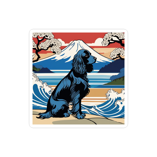 PugMug Custom Cocker Spaniel Sticker