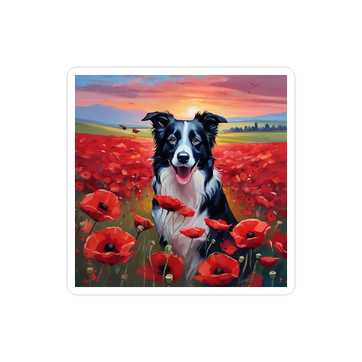 PugMug Custom Border Collie Sticker