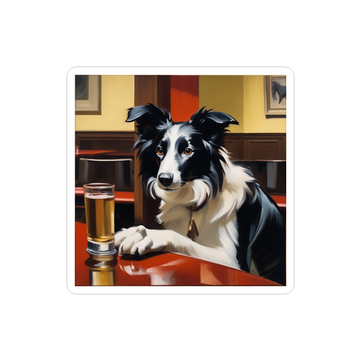 PugMug Custom Border Collie Sticker