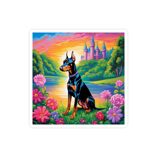 PugMug Custom Doberman Pinscher Sticker