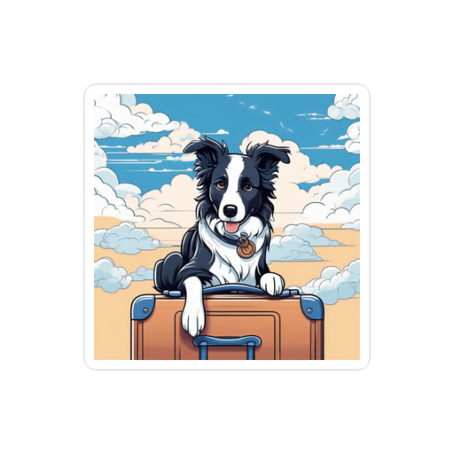 PugMug Custom Border Collie Sticker