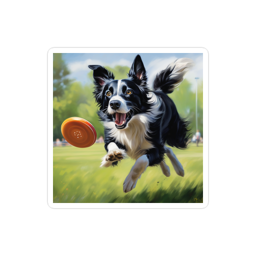 PugMug Custom Border Collie Sticker