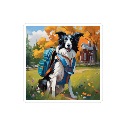 PugMug Custom Border Collie Sticker