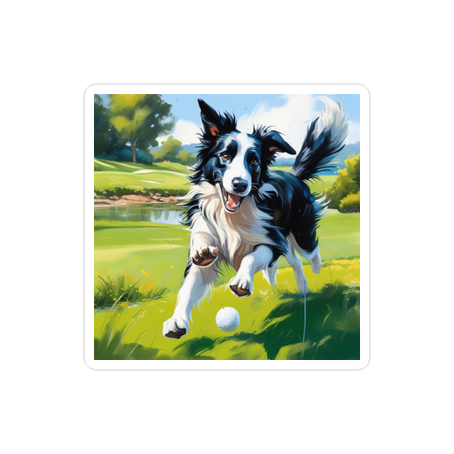 PugMug Custom Border Collie Sticker