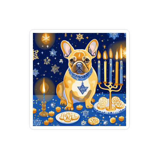 PugMug Custom Tan French Bulldog Sticker