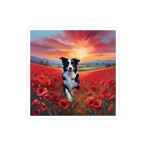 PugMug Custom Border Collie Sticker