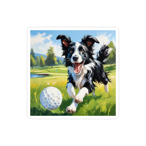 PugMug Custom Border Collie Sticker