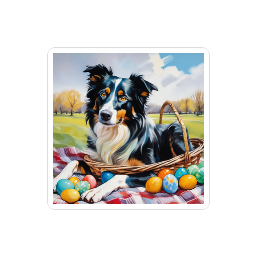 PugMug Custom Border Collie Sticker