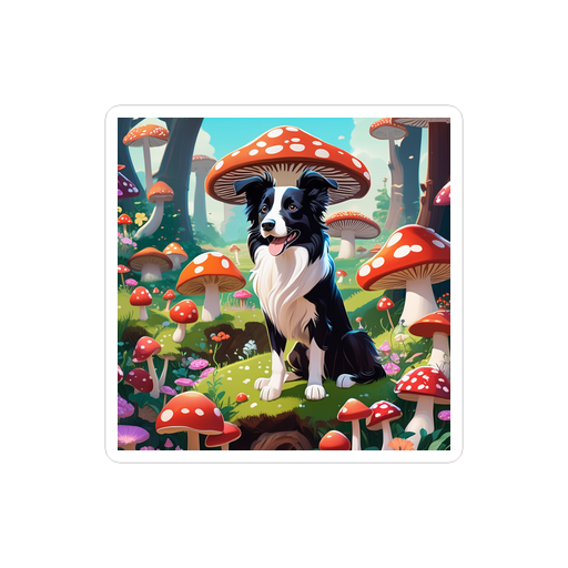 PugMug Custom Border Collie Sticker