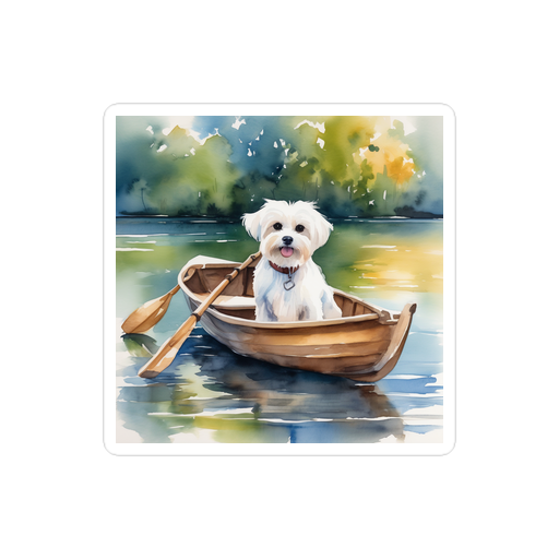 PugMug Custom Maltese Dog Sticker