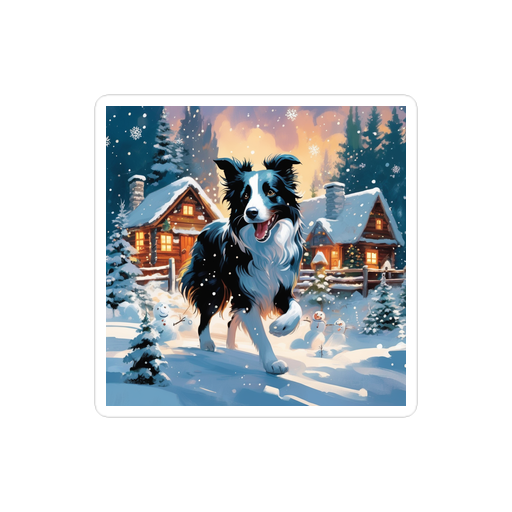 PugMug Custom Border Collie Sticker