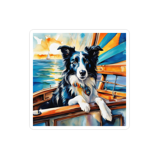 PugMug Custom Border Collie Sticker