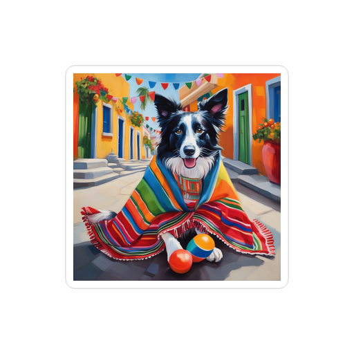 PugMug Custom Border Collie Sticker