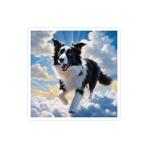 PugMug Custom Border Collie Sticker