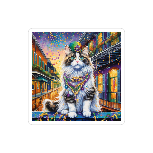 PugMug Custom Tabby Ragdoll Cat Sticker