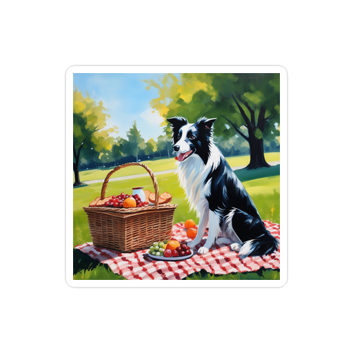 PugMug Custom Border Collie Sticker