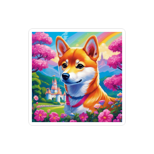 PugMug Custom Shiba Inu Sticker