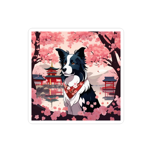 PugMug Custom Border Collie Sticker