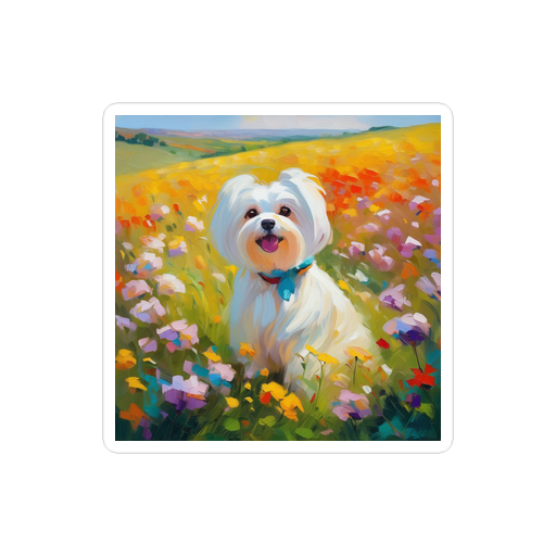PugMug Custom Maltese Dog Sticker