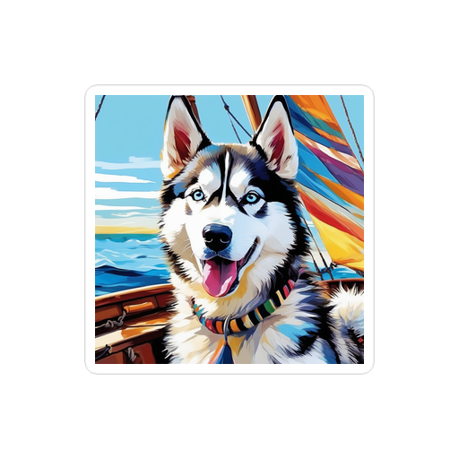 PugMug Custom Siberian Husky Sticker