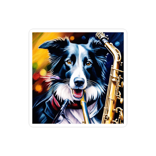 PugMug Custom Border Collie Sticker