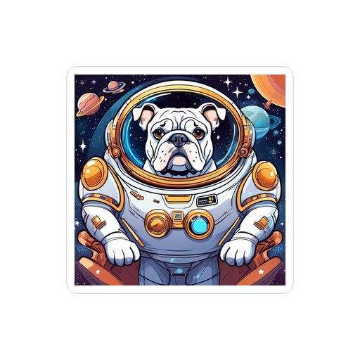PugMug Custom Bulldog Sticker