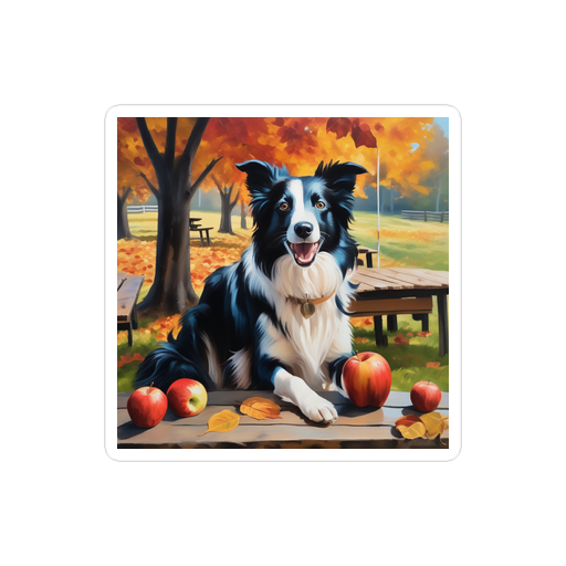 PugMug Custom Border Collie Sticker