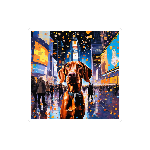 PugMug Custom Vizsla Sticker