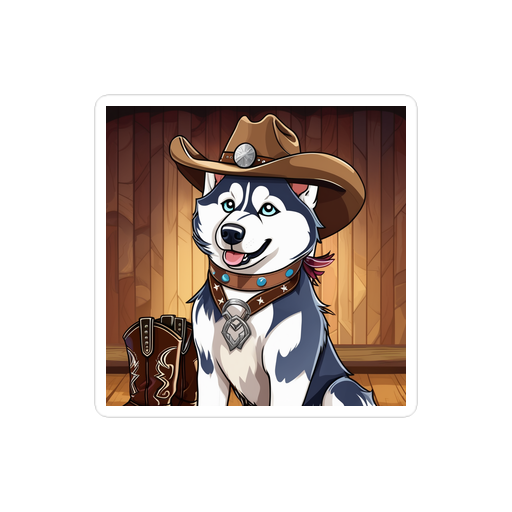 PugMug Custom Siberian Husky Sticker