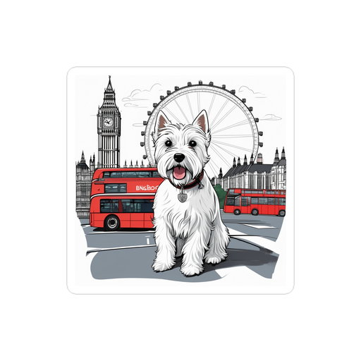 PugMug Custom West Highland White Terrier Sticker