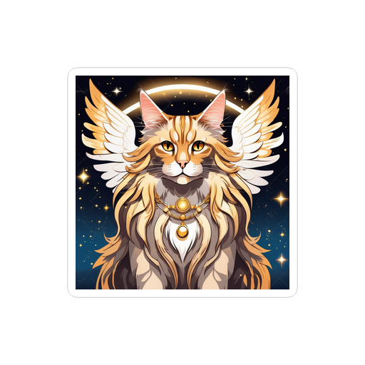 PugMug Custom Tabby Maine Coon Cat Sticker