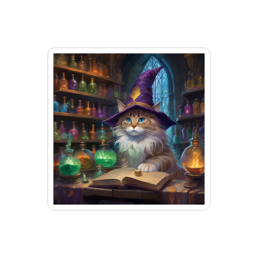 PugMug Custom Tabby Ragdoll Cat Sticker