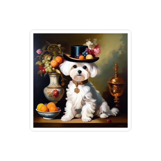 PugMug Custom Maltese Dog Sticker