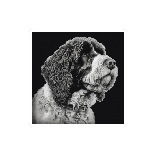 PugMug Custom Portuguese Water Dog Sticker