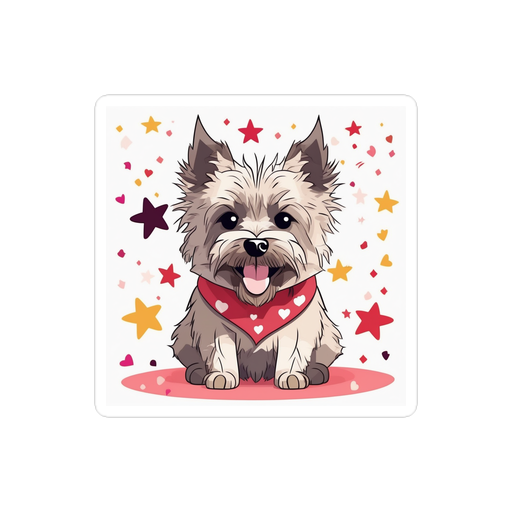 PugMug Custom Cairn Terrier Sticker