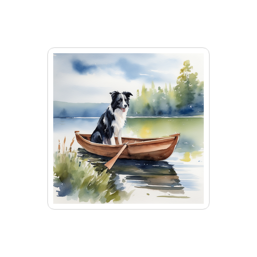 PugMug Custom Border Collie Sticker