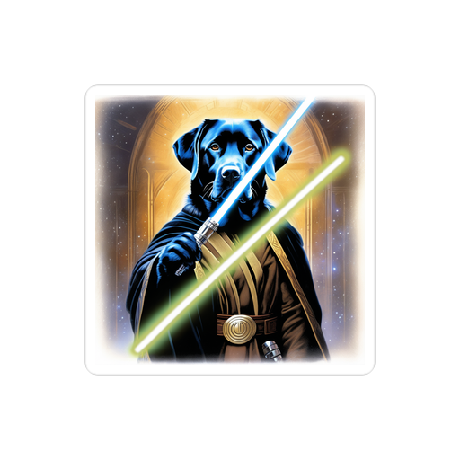 PugMug Custom Black Labrador Retriever Sticker