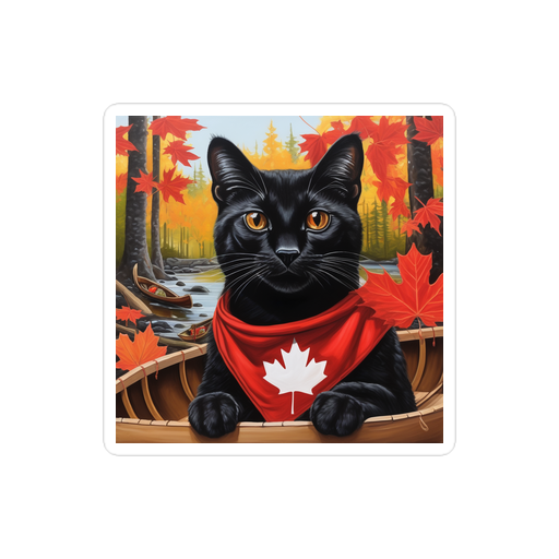 PugMug Custom Black Exotic Cat Sticker