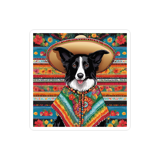 PugMug Custom Border Collie Sticker