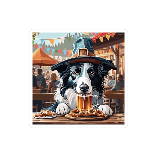 PugMug Custom Border Collie Sticker