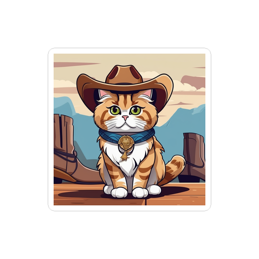 PugMug Custom Tabby Persian Cat Sticker