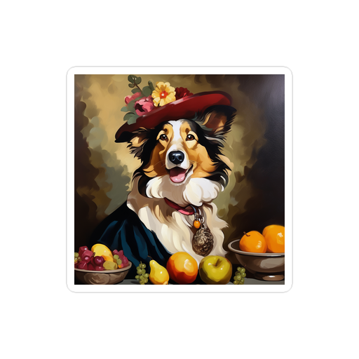 PugMug Custom Collie Sticker