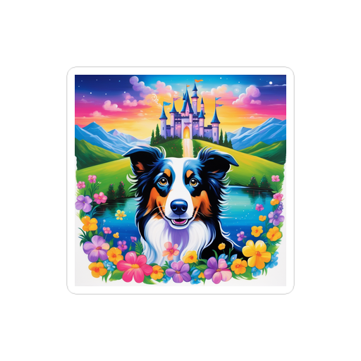 PugMug Custom Border Collie Sticker